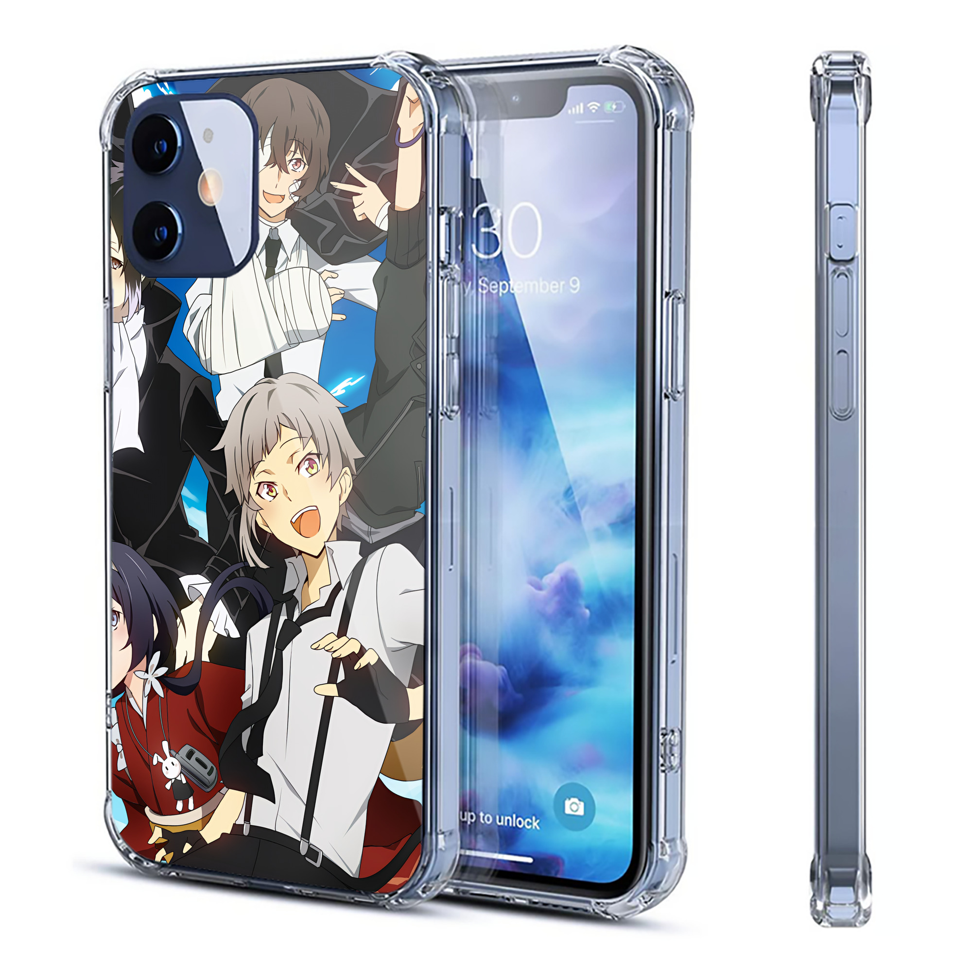 （画像用） 文豪ストレイドッグス Bungo Stray Dogs 【iPhone 12シリーズ対応】透明スマホケース（クリアソフトケース）